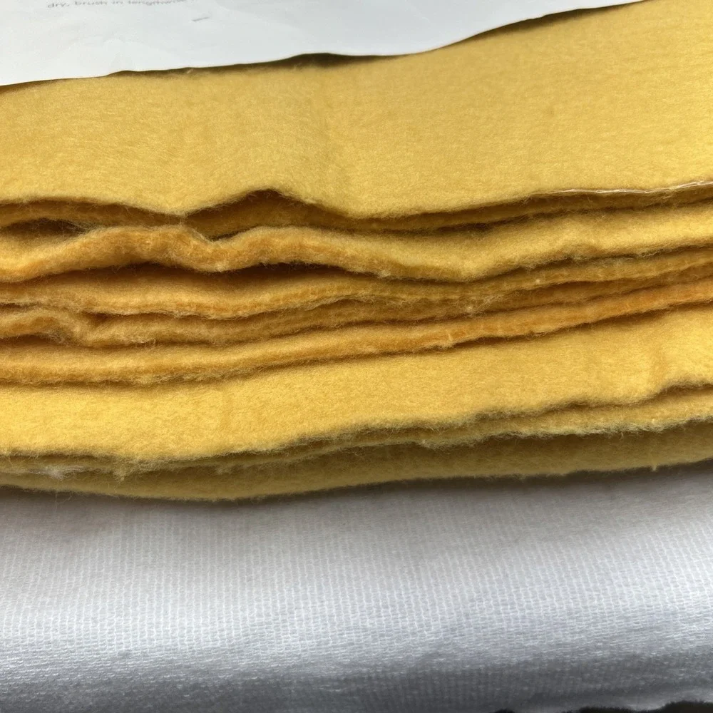 New Vintage Willow Beacon Blanket Satin Trim Yellow Gold Twin 72x90 Made In USA